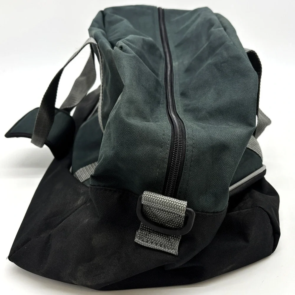 Vtg American Tourister Duffel Bag Unisex Large Black Grey NWT Water Resistant